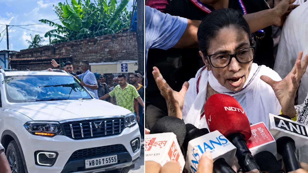 হালিশহরে মমতা ব্যানার্জীর গাড়িতে হামলার অভিযোগ