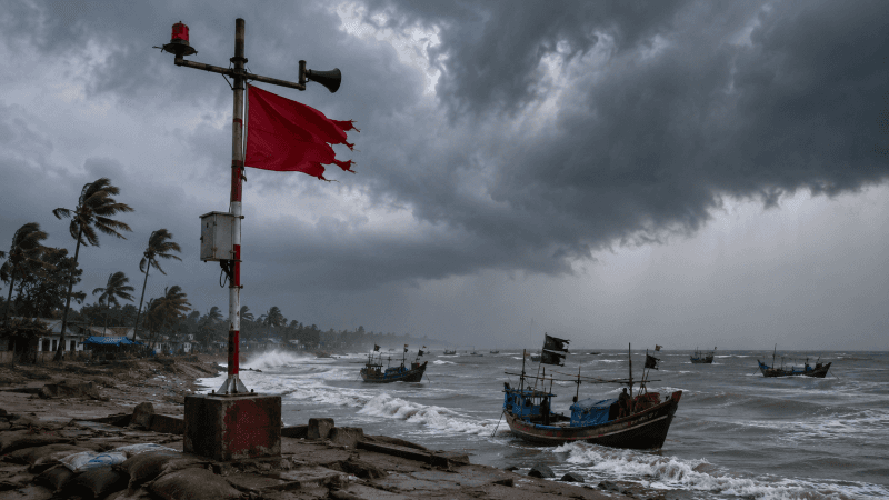 বঙ্গোপসাগরে লঘুচাপ, চার সমুদ্রবন্দরে ৩ নম্বর সতর্ক সংকেত
