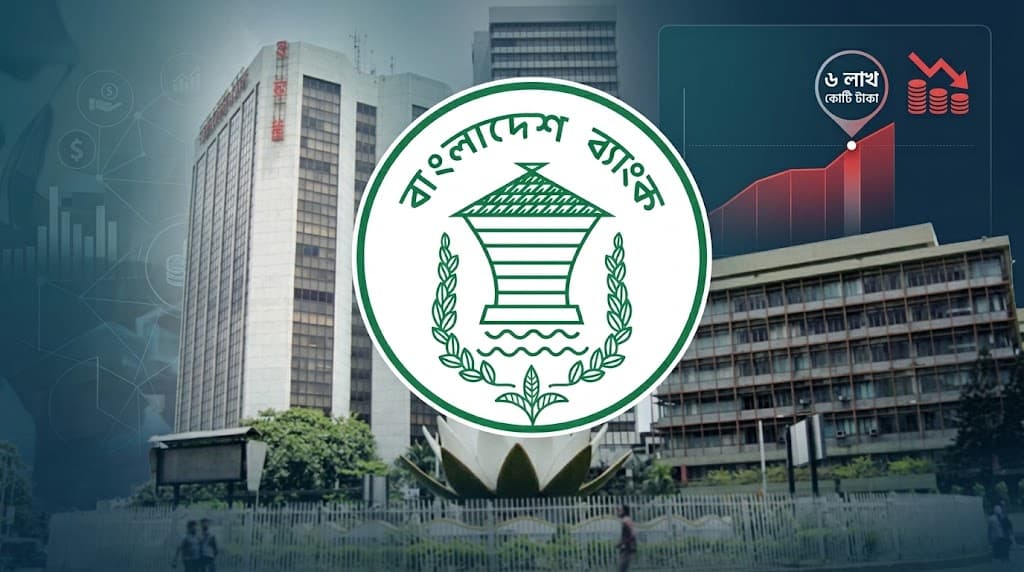 দেশের ব্যাংক খাতে খেলাপি ঋণ ছাড়াল ৬ লাখ কোটি টাকা
