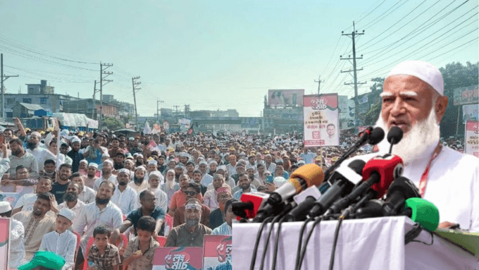 গাজীপুরে ১১ দলের লংমার্চের পথসভা রূপ নিল জনসভায়