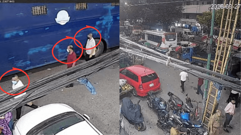 প্রিজন ভ্যান থেকে পিচ্চি রাজার পালানোর দৃশ্য ধরা পড়ল সিসিটিভিতে